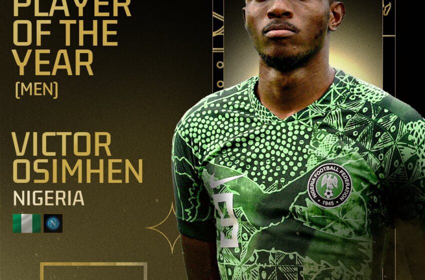  Victor Osimhen Awarded Men’s African Footballer of The Year, CAF Awards 2023