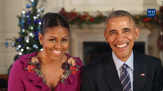  Barack & Michelle Obama Celebrate their Achievements in Final Christmas Address | WATCH